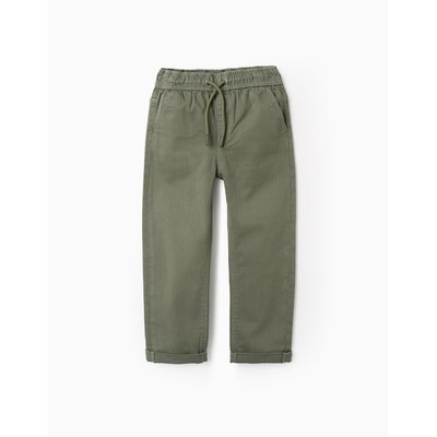 Pantalon en Toile avec Taille Élastique et Cordon ZIPPY