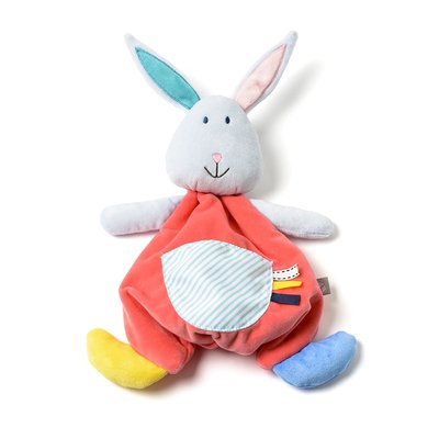 Doudou lapin corail OXYBUL 