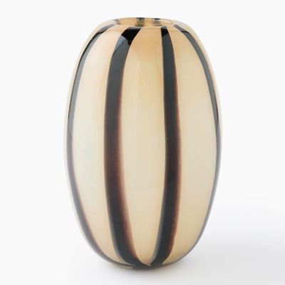 Vase droit, 19xH30cm, en verre MONOPRIX