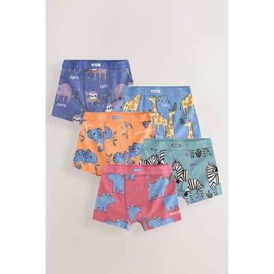 Boxer doux à taille contrastante, lot de 5 NEXT