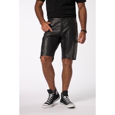 Bermuda cargo en cuir nappa d'agneau. JP1880