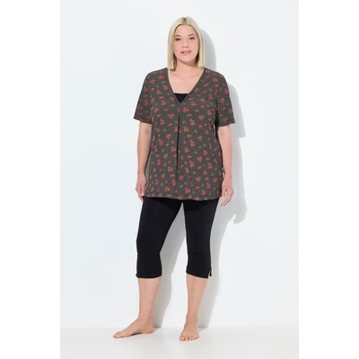 Pyjama, col V, manches courtes ULLA POPKEN