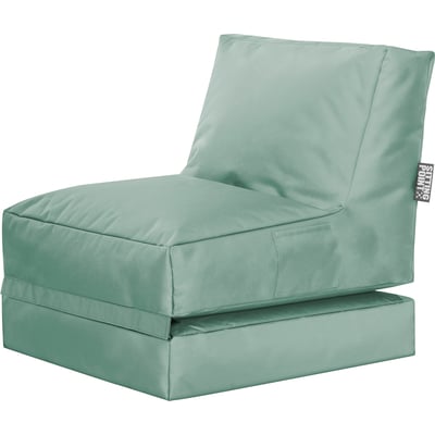 Pouf intérieur et extérieur uni avec dossier dépliable TWIST SCUBA MAGMA HEIMTEX