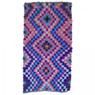 Authentique tapis berbère fait à la main en coton BOUCHAROUETTE AM UN AMOUR DE TAPIS