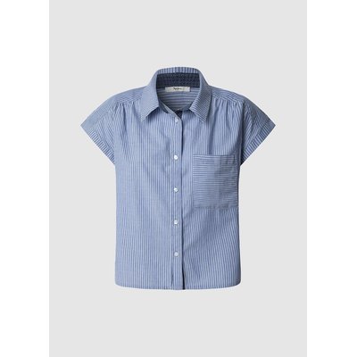 Chemisier court à fines rayures PEPE JEANS
