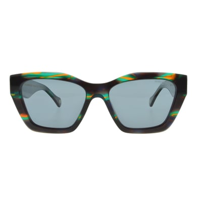 Lunettes de soleil Rebecca vert texture INES DE LA FRESSANGE PARIS