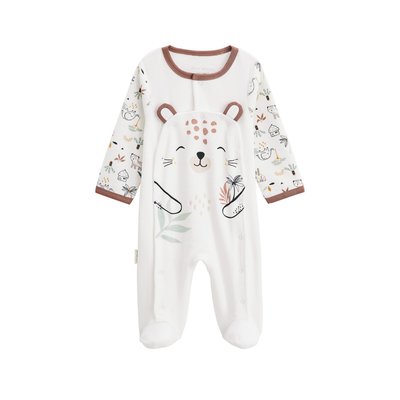 Pyjama bébé en velours ouverture pont Yao PETIT BEGUIN