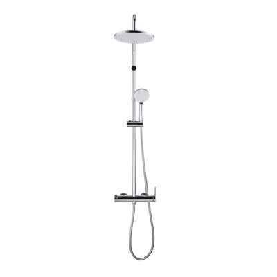 Colonne de douche chromé en inox, ESSENTIAL SENSEA