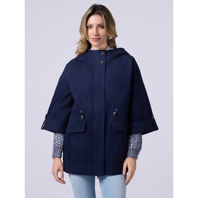 Parka oversize à capuche réalisé en tissu 100% coton OLTRE