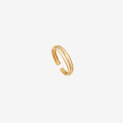 Bague ajustable plaquée or N°2 CAROLINE NAJMAN