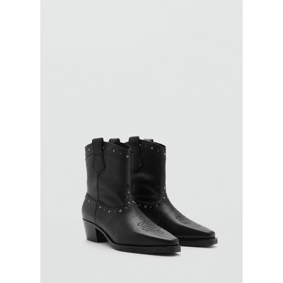 Bottines cuir style cow-boy MANGO TEEN