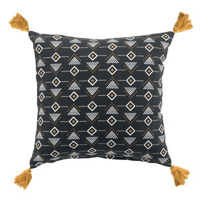 Coussin Pompons geometrique Letikos DOUCEUR D'INTÉRIEUR