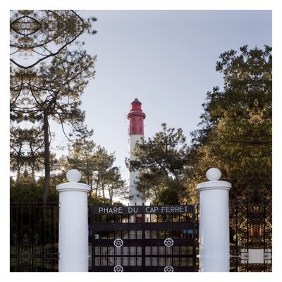 Tableau sur toile phare Cap Ferret 45x45 cm CEANOTHE