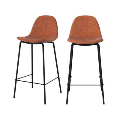 Lot de 2 chaises pour îlot central en tissu 65,5 cm - HENRIK MAISON PAVANE