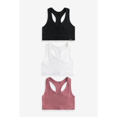 Haut court ultra confort côtelé, lot de 3 NEXT