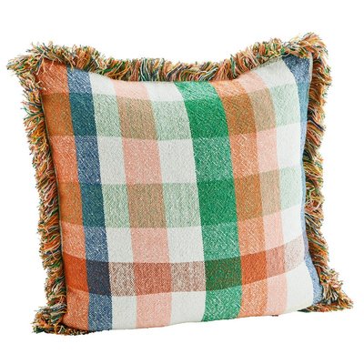 Housse de coussin à carreaux coton MADAM STOLTZ