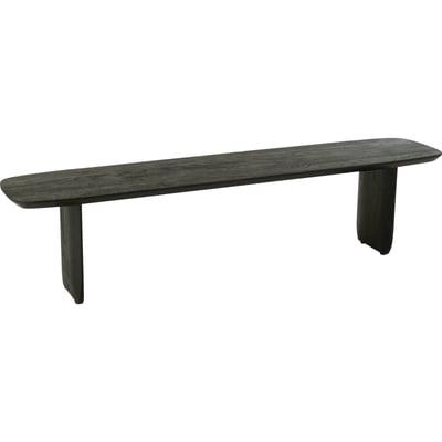 Banc en bois d'acacia design sculptural RECOLLECTION