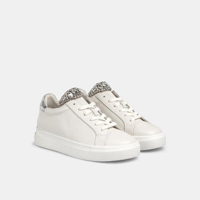 Baskets en cuir avec détail de strass sur la languette ALMA EN PENA