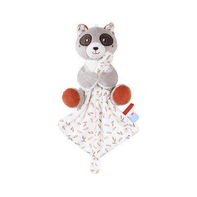 Doudou mouchoir raton laveur velours doux SUCRE D'ORGE