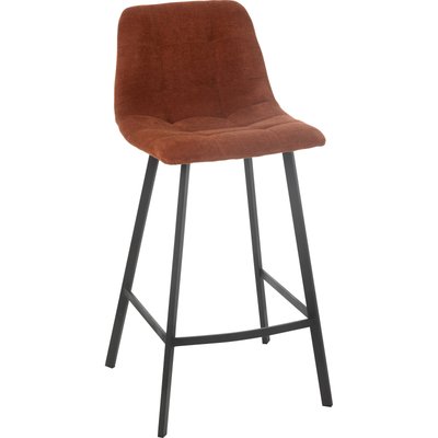 Chaise de bar métal et polyester coloris rouille style industriel RECOLLECTION