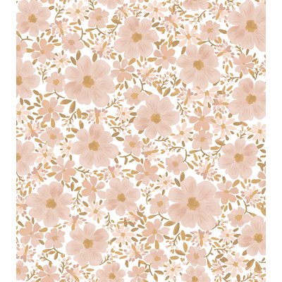 Papier peint fleurs d'églantier ELEONORE LILIPINSO