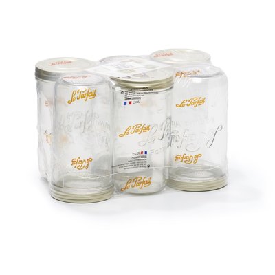 Lot de 6 terrines en verre 1.5kg, LE PARFAIT LE PARFAIT