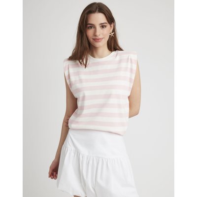 T-shirt sans manches rayé BZB