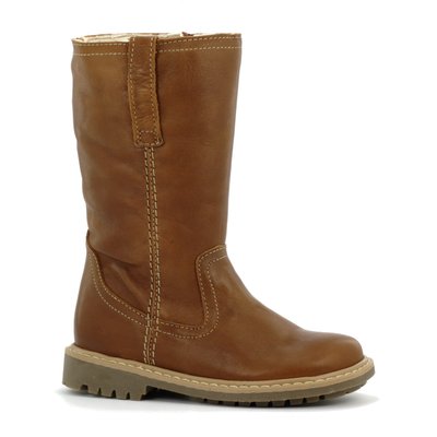 Boots zippées en cuir NICOLAS BONI&SIDONIE