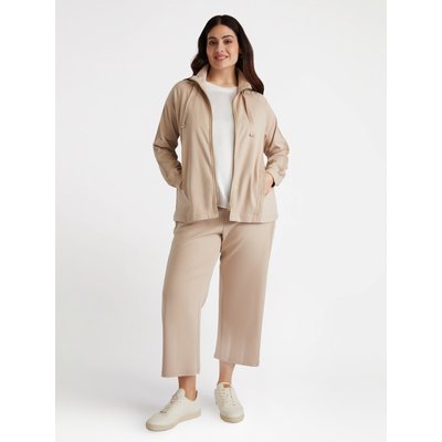Sweat-shirt avec rubans ajourés cousus le long des manches et des côtés FIORELLA RUBINO