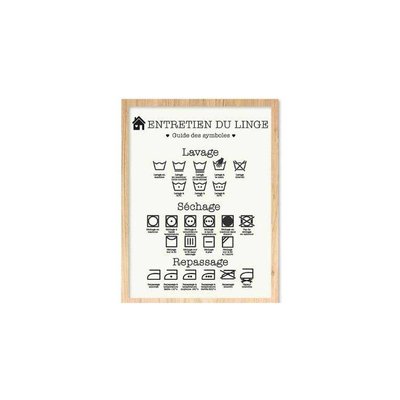 Cadre guide Entretien du linge JARDINDECO