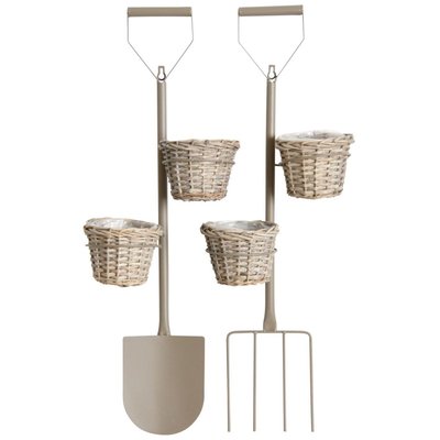 Porte-pots mural en éclisse teintée et métal Lot de 2 AUBRY GASPARD