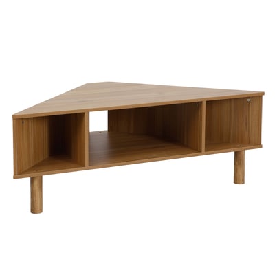 Meuble TV effet bois 120 cm style scandinave, BRADY OVIALA