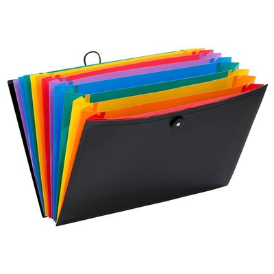 Trieur accordéon 12 positions - Format A4 RAINBOW CLASS VIQUEL