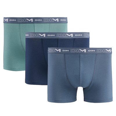 Pack of 3 Stretch Cotton Hipsters DIM