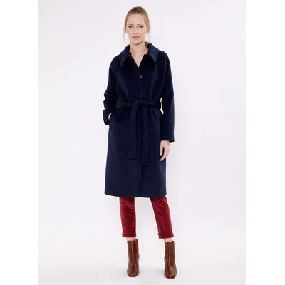 Manteau long en lainage motif BEKA LA FIANCÉE