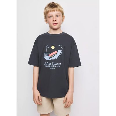 T-shirt en coton imprimé MANGO KIDS