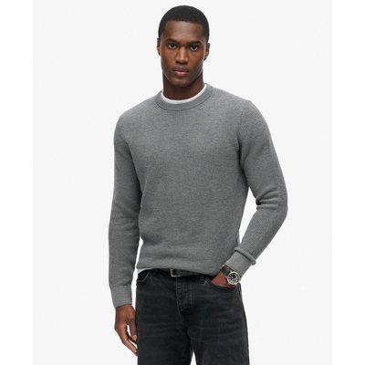 Pull ras-du-cou en maille texturée SUPERDRY