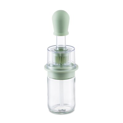 Bouteille d'huile avec brosse en verre 18cl MENASTYL
