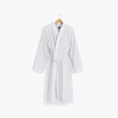 Peignoir coton moelleux ROMEO CARRE BLANC