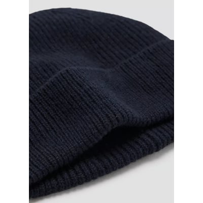 Bonnet en mélange de laine côtelée MANGO MAN