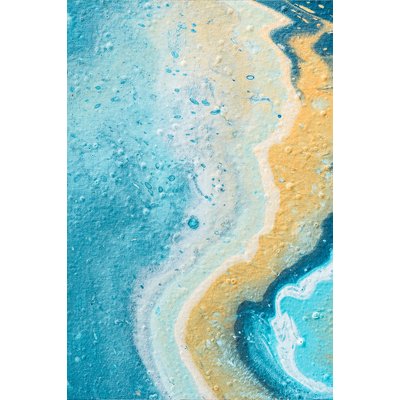 Tableau blue paint bubble HEXOA