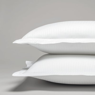 Taie d'oreiller coton égyptien à bandes 120 fils  OSLO COTTON & CO
