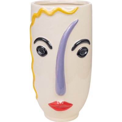 Vase visage céramique  style artistique décoratif RECOLLECTION
