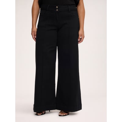 Jean Wide Leg lavage noir FIORELLA RUBINO