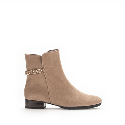 Bottines en velours à talon décroché bloc GABOR