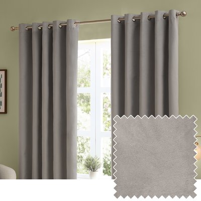 The Ultimate Velvet Room Darkening Eyelet Curtains FURN.