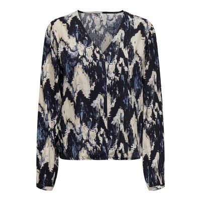 Blusa fantasia, scollo a V ONLY