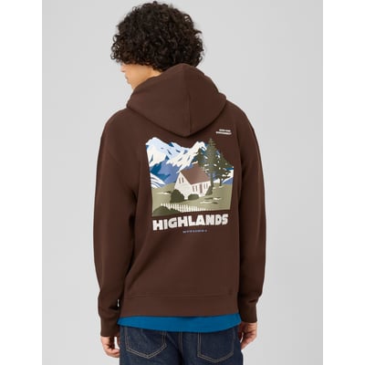 Sweat à capuche imprimé devant / dos BZB