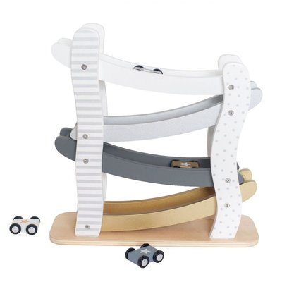 Circuit voiture en bois argent JABADABADO