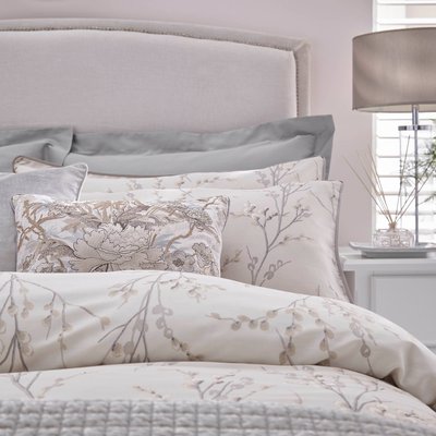 Parure de lit fleurie Pussy Willow Dove pour lit en 140 LAURA ASHLEY